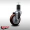 Service Caster 4'' SS Maroon Poly Wheel Swivel 1-5/8'' Expanding Stem Caster SCC-SSEX20S414-PPUB-MRN-158 - alternate 2